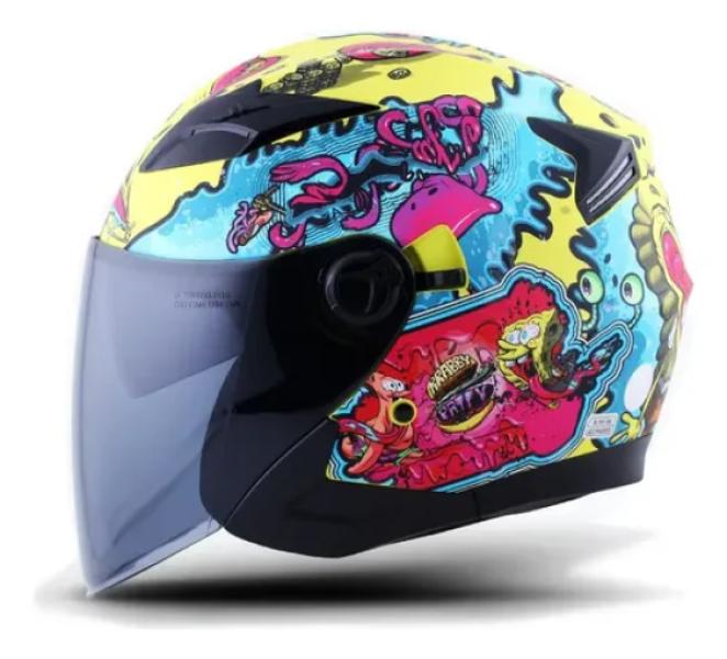 Casco Semi Integral Jaguar Bob Esponja